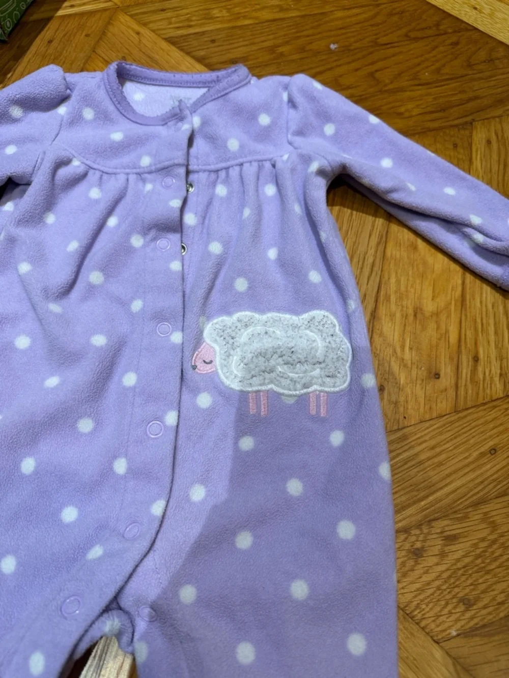 Fleece long sleeves onesie pajamas